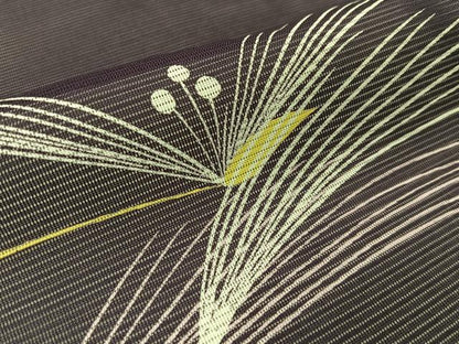 平和屋着物＊夏物 小紋 絽 草花文 洗える着物 BAAU3446hj