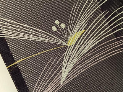 平和屋着物＊夏物 小紋 絽 草花文 洗える着物 BAAU3446hj