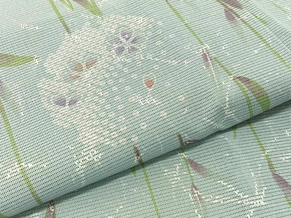 平和屋着物＊夏物 訪問着 絽 枝垂れ桜文 洗える着物 BAAU3461hj