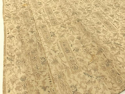 平和屋着物＊夏物 紗紬 更紗花唐草文 正絹 逸品 BAAU3463hj