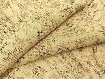 平和屋着物＊夏物 紗紬 更紗花唐草文 正絹 逸品 BAAU3463hj