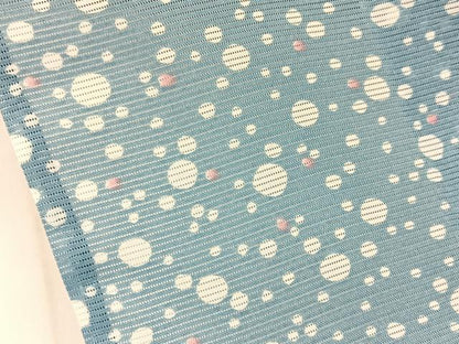 平和屋着物＊夏物 小紋 絽 大小あられ 洗える着物 BAAU3465hj