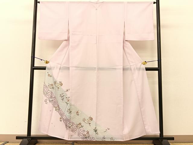 平和屋着物＊夏物 色留袖 絽 枝花文 BAAU3472hj