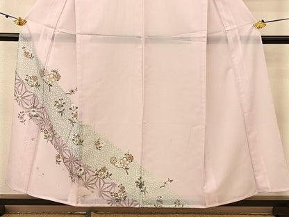 平和屋着物＊夏物 色留袖 絽 枝花文 BAAU3472hj