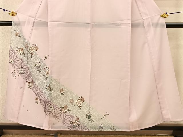 平和屋着物＊夏物 色留袖 絽 枝花文 BAAU3472hj
