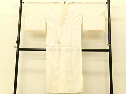 平和屋着物＊夏物 長襦袢 変わり絽 鳥の子色 正絹 逸品 BAAU3479hj