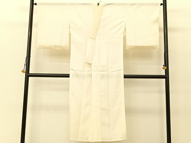 平和屋着物＊夏物 長襦袢 変わり絽 鳥の子色 正絹 逸品 BAAU3479hj