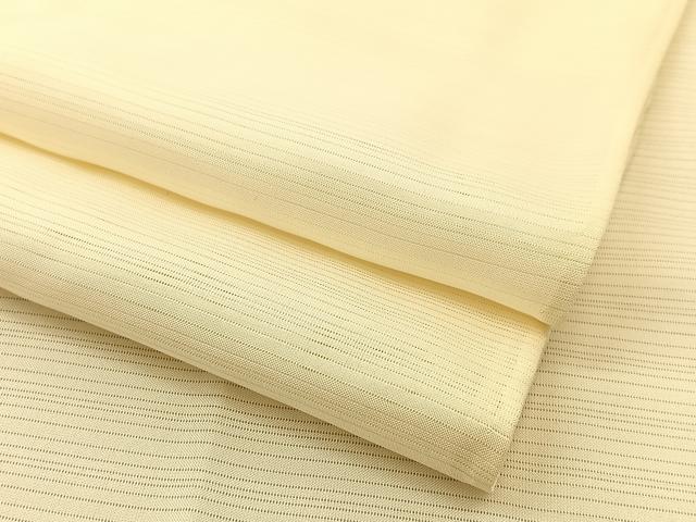 平和屋着物＊夏物 長襦袢 変わり絽 鳥の子色 正絹 逸品 BAAU3479hj