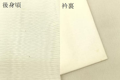 平和屋着物＊夏物 長襦袢 絽 胡粉色 洗える着物 BAAU3481hj