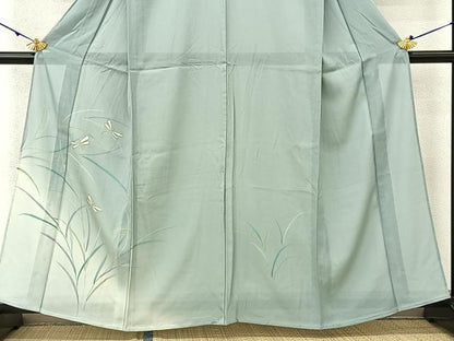 平和屋着物＊夏物　訪問着　絽　とんぼ　暈し染め　正絹　逸品　BAAU3484hj