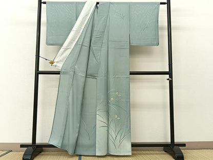 平和屋着物＊夏物　訪問着　絽　とんぼ　暈し染め　正絹　逸品　BAAU3484hj