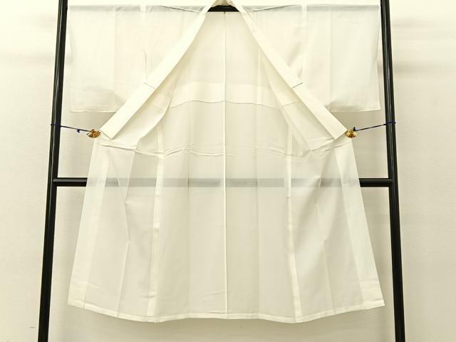 平和屋着物＊夏物　長襦袢　絽　生成り色　正絹　逸品　BAAU3485hj