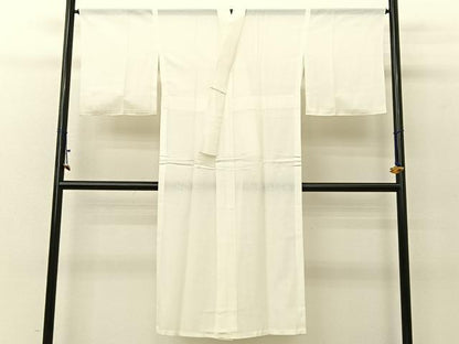 平和屋着物＊夏物　長襦袢　絽　生成り色　正絹　逸品　BAAU3485hj