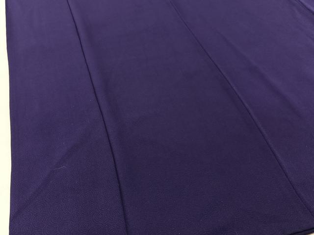 平和屋着物●上質な色無地 丸地紋 濃鼠色 正絹 逸品 BAAU3660hj