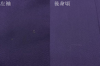 平和屋着物●上質な色無地 丸地紋 濃鼠色 正絹 逸品 BAAU3660hj