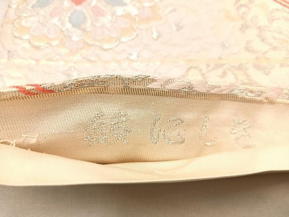 平和屋着物◎六通柄袋帯　唐織　綾にしき　正倉院　金銀糸　正絹　逸品　BAAU4048mz