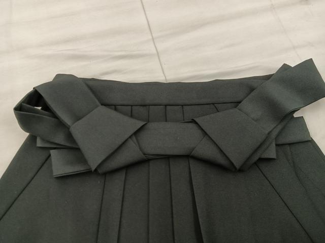 平和屋着物●女性　行灯袴　総刺繍　枝垂れ桜　ラインストーン　黒地　金糸　逸品　BAAU4357mz