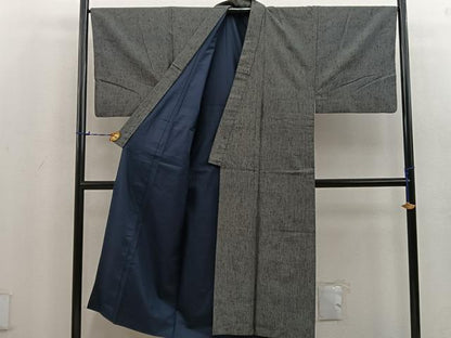 平和屋着物●男性 紬 アンサンブル 霞文 正絹 逸品 BAAU4454mz