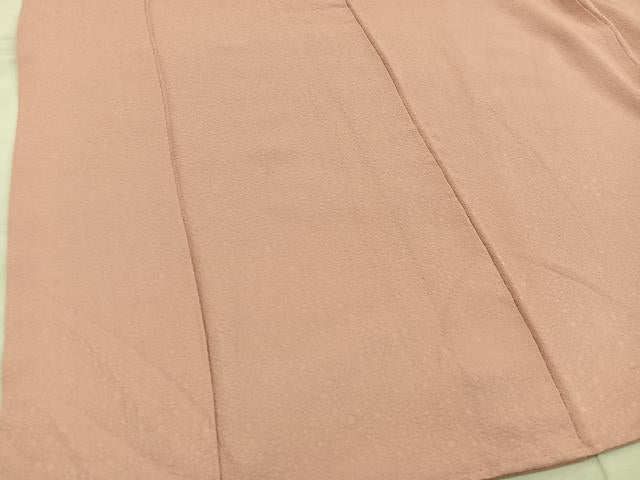平和屋着物●上質な色無地　ときから茶色　正絹　逸品　BAAU4503mz