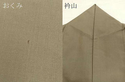 平和屋着物●訪問着 紬地 作家物 総刺繍 枝蕾 正絹 逸品 BAAU4631gt