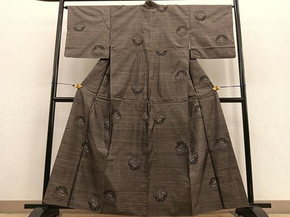 平和屋着物●本場大島紬 金閣寺 正絹 逸品 BAAU4634gt