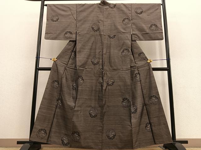 平和屋着物●本場大島紬 金閣寺 正絹 逸品 BAAU4634gt