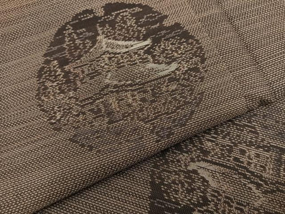 平和屋着物●本場大島紬 金閣寺 正絹 逸品 BAAU4634gt
