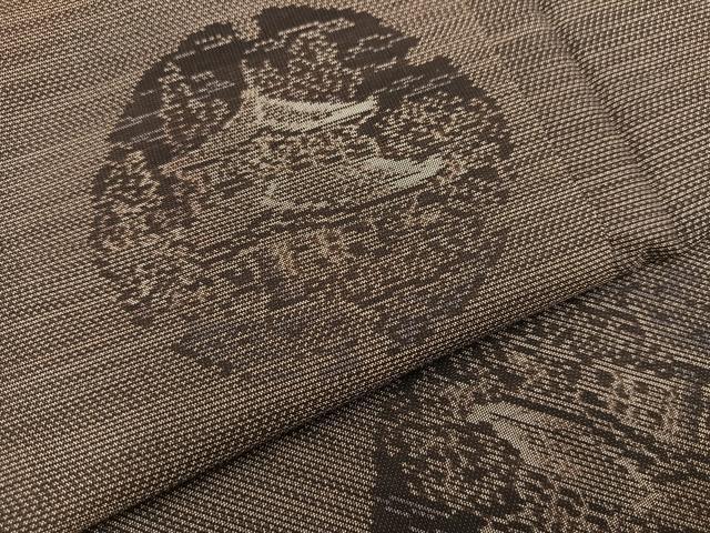 平和屋着物●本場大島紬 金閣寺 正絹 逸品 BAAU4634gt