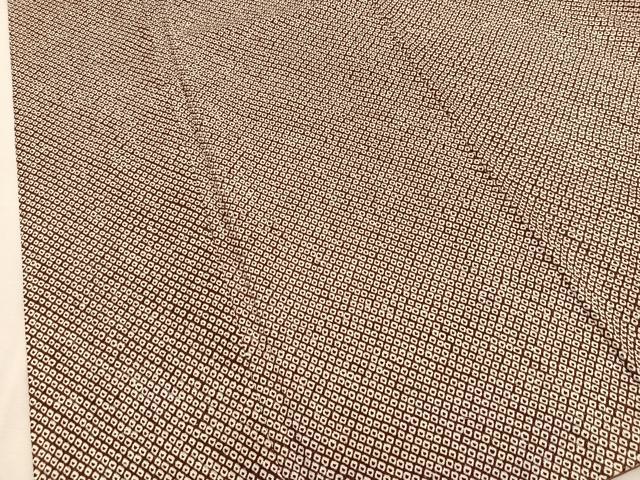 平和屋着物●大変加工の良い総絞り小紋 正絹 逸品 BAAU4639gt
