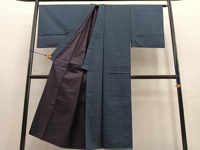 平和屋着物●男性 亀甲大島紬 アンサンブル 100亀甲 長羽織 証紙付き 正絹 逸品 未使用 BAAU4647gt