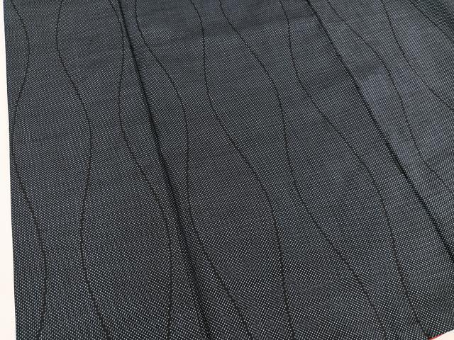 平和屋着物●本場大島紬 7マルキ 立涌文 正絹 逸品 BAAU4675gt