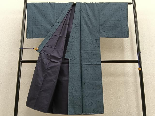 平和屋着物●男性 髭紬 羽織セット 正絹 逸品 未使用 BAAU4676gt