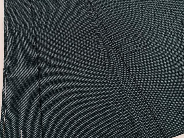 平和屋着物∞男性 紬 長羽織 100亀甲 正絹 逸品 BAAU4687gt