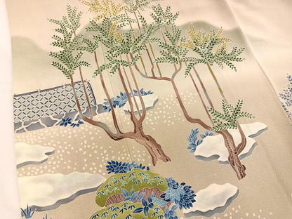 平和屋着物●本加賀友禅作家 藤村加泉 色留袖 籬松文 暈し染め 正絹 逸品 BAAU4730gt