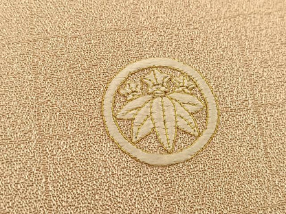 平和屋着物■豪華色留袖　駒刺繍　立波飛鶴花文　金彩　正絹　逸品　BAAU4770gt