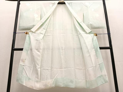 平和屋着物●長襦袢 袷 花地紋 暈し染め 正絹 逸品 BAAU4774gt