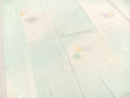 平和屋着物●長襦袢 袷 花地紋 暈し染め 正絹 逸品 BAAU4774gt