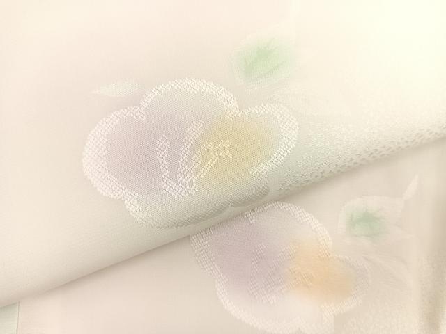 平和屋着物●長襦袢 袷 花地紋 暈し染め 正絹 逸品 BAAU4774gt