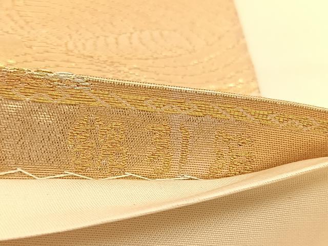 平和屋着物◎六通柄袋帯　寿香　群鶴萩文　金銀糸　錦引箔　正絹　逸品　BAAU4841hv