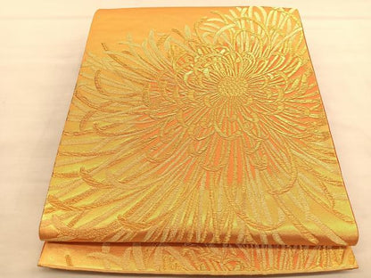 平和屋着物◎六通柄袋帯　乱菊　金糸　正絹　逸品　BAAU4910hv