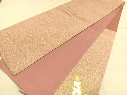平和屋着物◎西陣　太鼓柄袋帯　箔散らし文様　金銀彩　正絹　逸品　BAAU5019hv