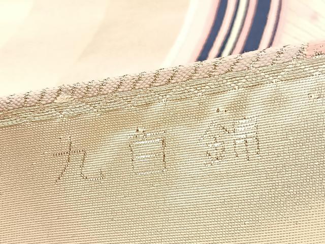 平和屋着物◎六通柄袋帯　唐織　しょう美　孔雀羽根花文　九百錦　金銀糸　正絹　逸品　BAAU5033hv