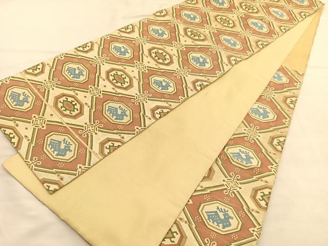 平和屋着物◎六通柄袋帯　有栖川　金糸　正絹　逸品　BAAU5207hv