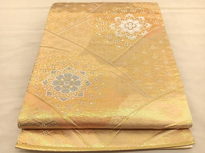 平和屋着物◎六通柄袋帯　唐織　宝相華　金銀糸　正絹　逸品　BAAU5286hv