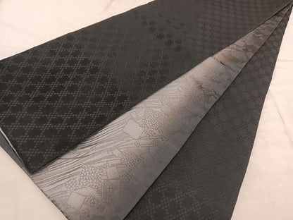平和屋着物●H・L（アッシュエル） HENRI-LUC CHAPUIS 両面 全通柄袋帯 破れ色紙花文 BAAU5323hv