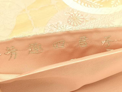 平和屋着物◎六通柄袋帯 唐織 芳趣四君子 金銀糸 正絹 逸品 BAAU5461hv