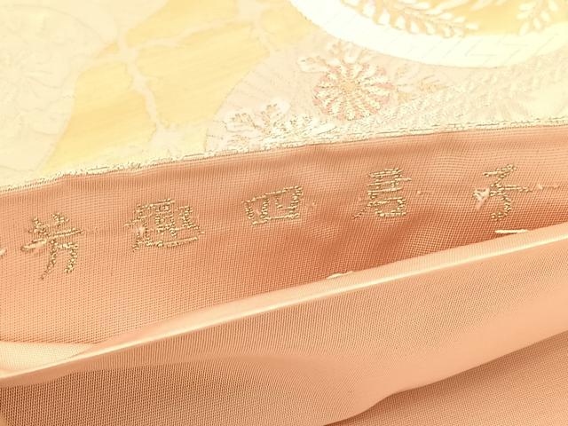 平和屋着物◎六通柄袋帯 唐織 芳趣四君子 金銀糸 正絹 逸品 BAAU5461hv