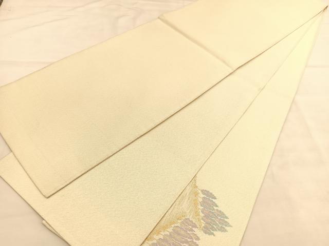 平和屋着物◎太鼓柄袋帯　綴れ　樹林文　金銀糸　正絹　逸品　BAAU5475hv