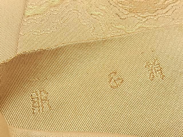 平和屋着物◎西陣　服部織物謹製　六通柄　本袋帯　墨流し文様　金銀糸　正絹　逸品　BAAU5486hv