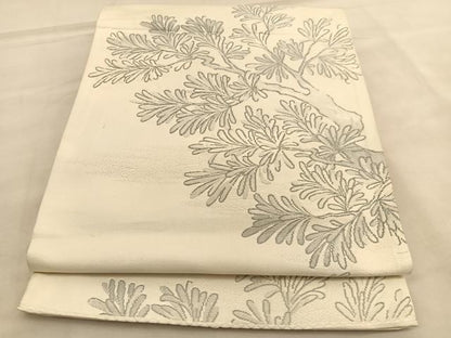 平和屋着物◎六通柄袋帯　唐織　樹林文　正絹　逸品　BAAU5493hv